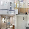 Bathroom Shower Door Back Hook Stainless Steel Over Glass Door Shower Towel Rack S-Shape Bathroom Bathrobe Hanger Holder Hooks 4