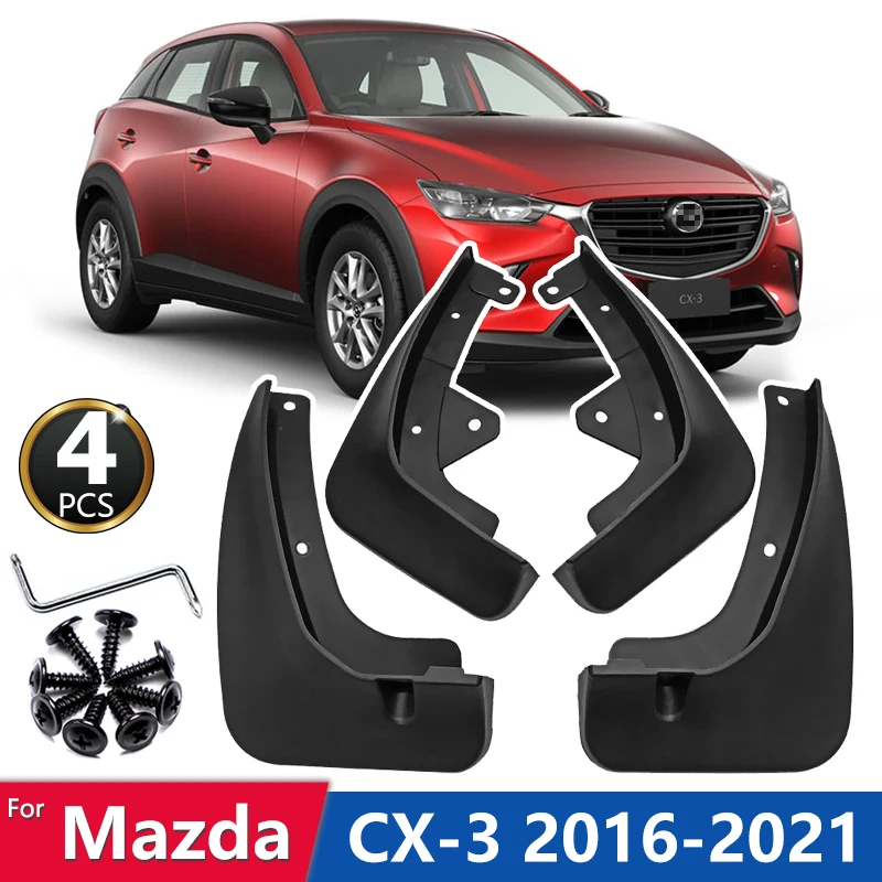 

For Mazda CX-3 CX3 CX 3 2016 2017 2018 2019 2020 2021 Mudflaps Front Rear Fender Mudguard Mud Flap Splash Guards Car Accessories