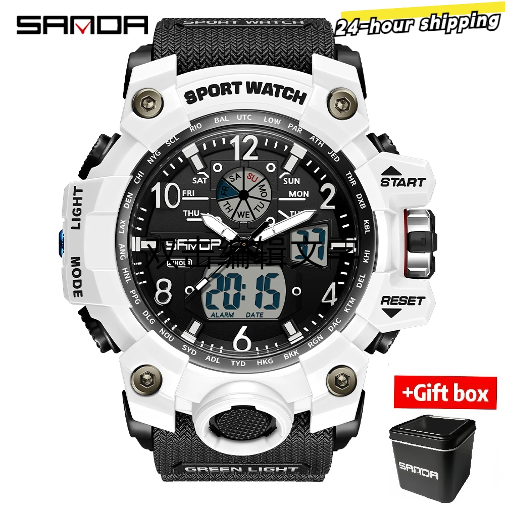 New Youth Sports Trend Korean Edition Electronic Watch Men's Creative Personalized Watch reloj hombre pagani design Gift box