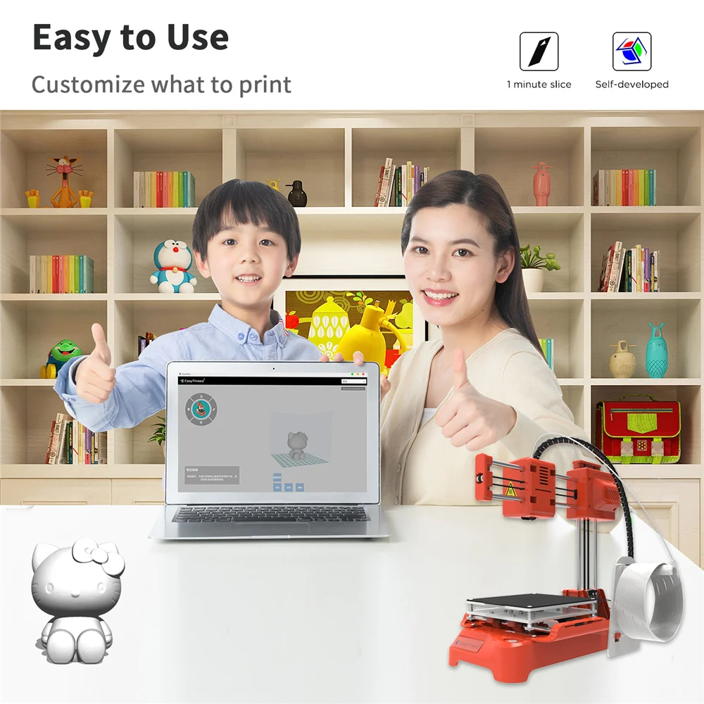 Easythreed K7 Desktop Mini 3D Printer Printing Size for Children Student Household Education Printing KIT 3д принтер 3d printing machine