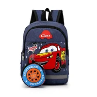 Disney Kids Boys Girls 95 Car Backpack Schoolbag Kindergarten Bags Child Cartoon Travel Plush Toy Backpacks Gift 4
