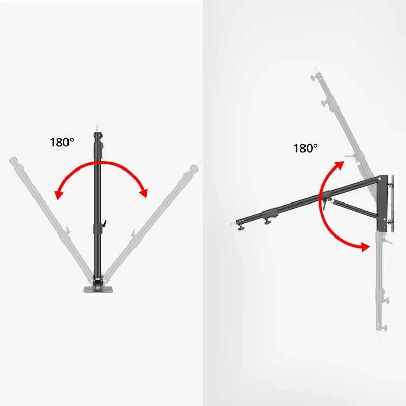 80cm-136cm Triangle Wall Mounting Boom Arm Light Stand Photography Studio Video Strobe Flash Lighting light stand photographic light stand