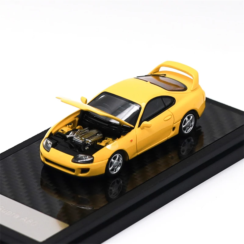 LCD 1:64 Supra Mk4 A80 옐로우 블루 그린 매직 퍼플 다이캐스트 모델 자동차