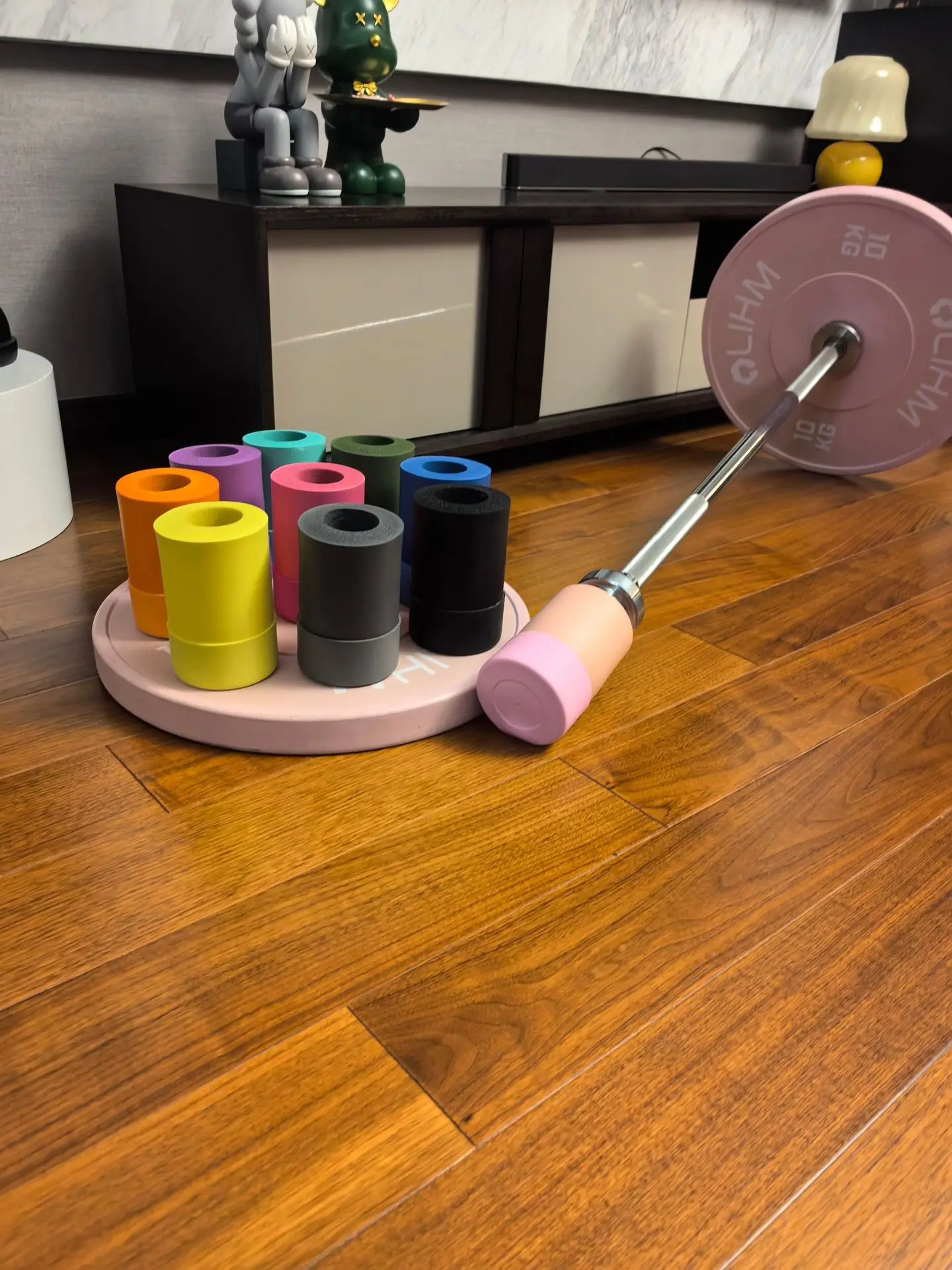 Barbell Landmine Attachment Ball Durable Men Women Barbell Landmine Base Holder  Presses Rotation Fitness Silicone PU anti-slip 3