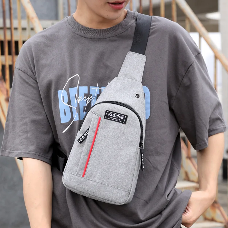 

Men's Chest Bags Casual Waist Bags Short Trip Travel Carry Bags Men Waterproof Shoulder Crossbody Bags Nylon Handbags Sling Bag