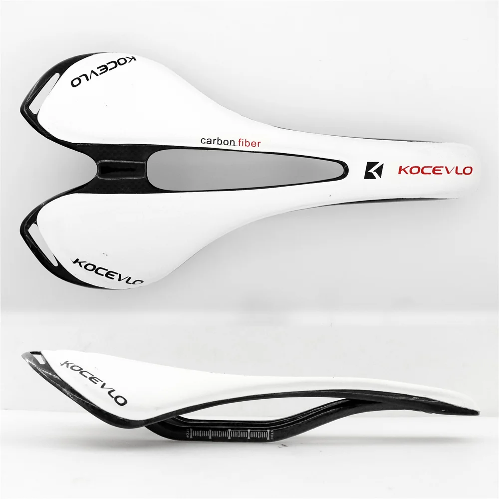 Kocevlo carbon sattel t800 carbon faser + leder faser ultraleicht fahrrad mtb bike sattel sitz – Detail 7
