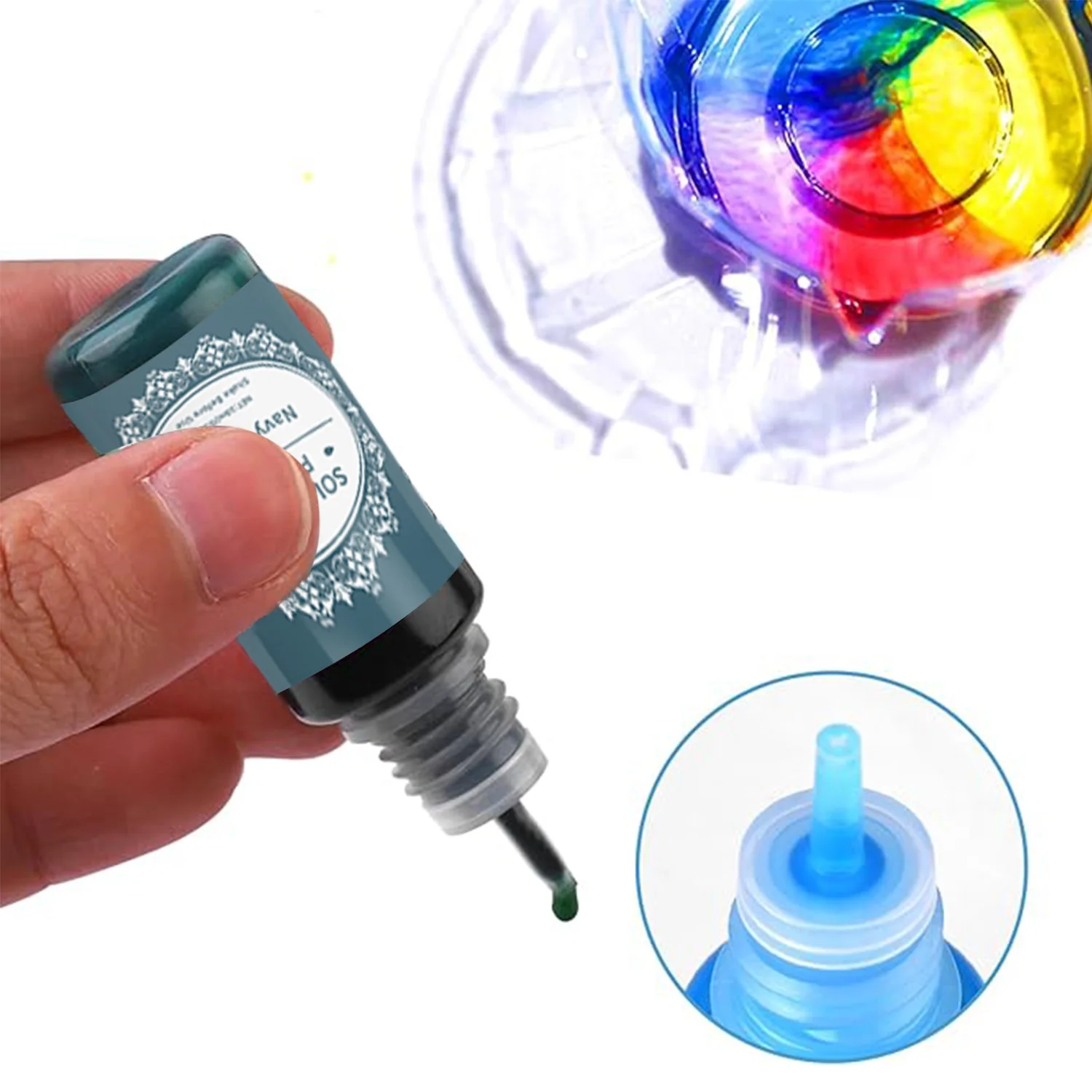 10ml/Bottle Solid Color Epoxy Resin Pigments Liquid Colorant Dye Epoxy Resin Dye DIY Art Jewelry Making Supplies Pigments