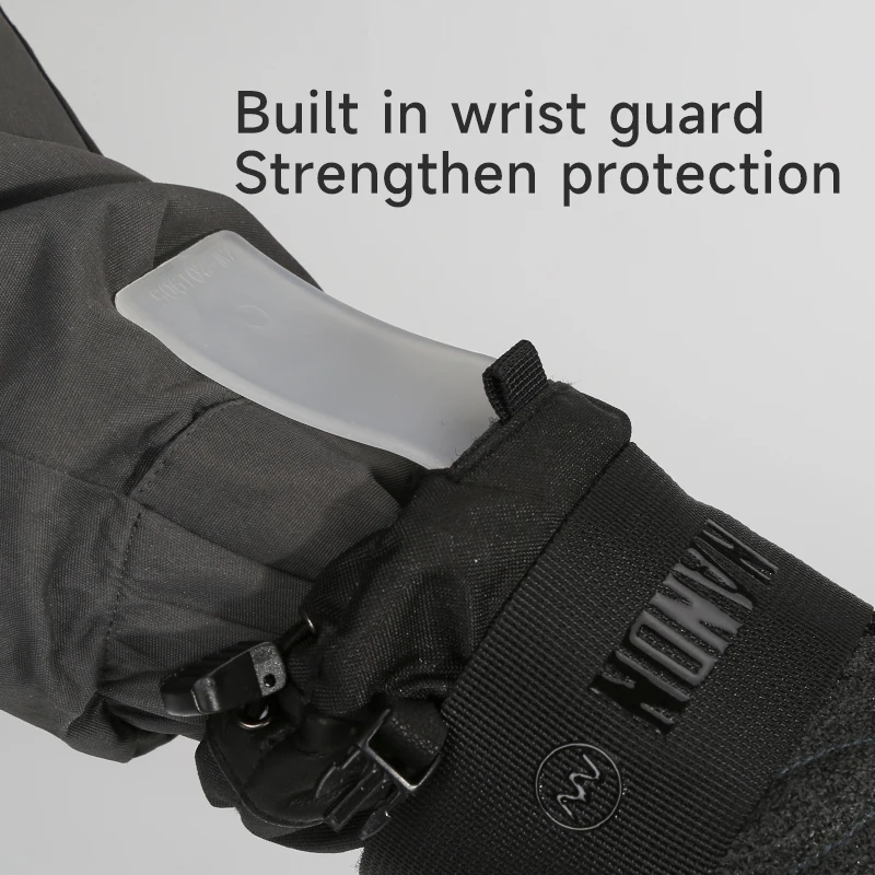 NANDN Ski gloves Waterproof and keep warm kevlar wear resistant material  snowboarding Men and women 2