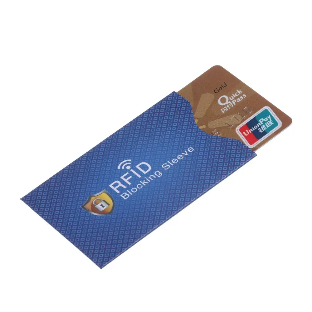 5PCS Fashion Bank Protection Credit Cards RFID Blocker Blocking Sleeve Protect Case Cover Card Holder