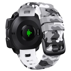 Esports Style Silicone Watchband Replacement Strap for Instinct (Camouflage White)