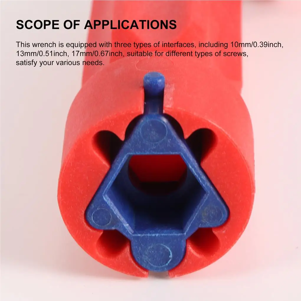 Toilet Seat Repair Wrench 10/13/17mm Universal High-strength Installation Key Hand Tools Anti-slide Fitting Tool Home Bathroom