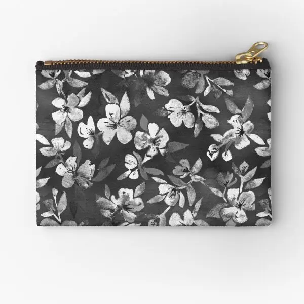 

Цветочные кармашки на молнии с угольными чернилами, Косметические женские трусики, чистые носки, мужская сумка, маленький кошелек для хранения монет, нижнее белье