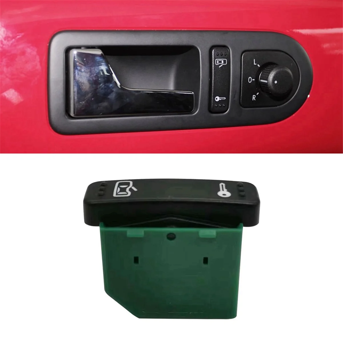 Car Central Door Lock Switch 1C0962125A Satin Black Left for VW Beetle 1998-2010 1C0962125A01C