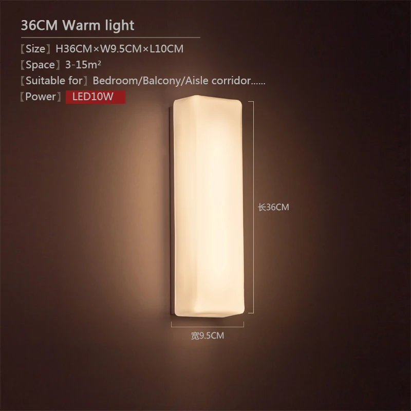 LED simple modern glass wall lamp for living room,background wall, bedroom,corridor,staircase and other home decorations up down light Wall Lamps