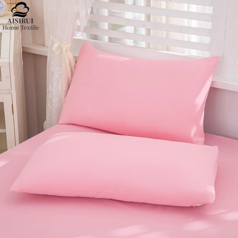 

1pc Washed Cotton Hotel Pillowcase Solid Color Pillow Cover 48*74cm Pillow Case Home Bed Bedding for Standard Size Grade A