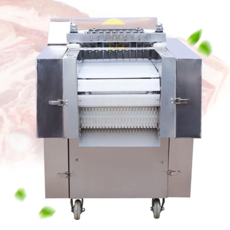 Fast Cutting Processing Frozen Pork Chicken meat beef Ribs Cutter Cubes Cutting Slicing Dicing Machine 3