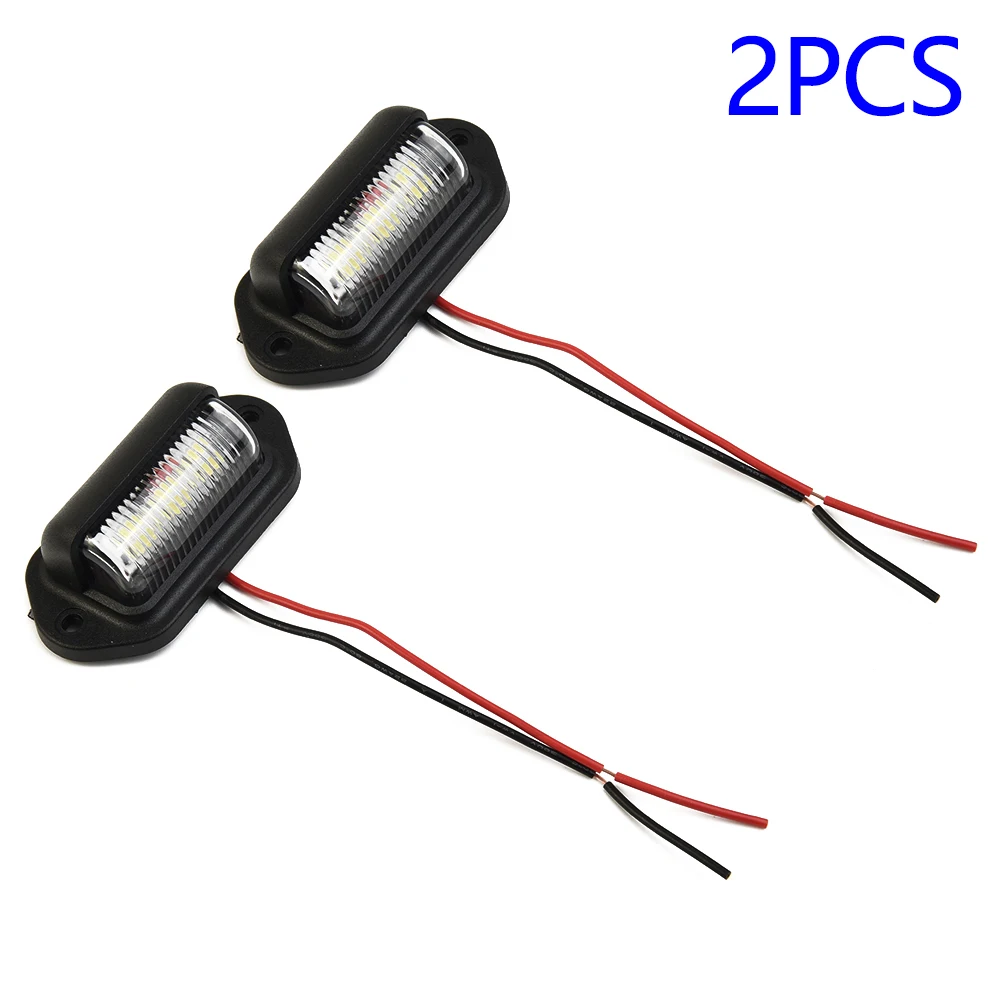 

Durable High Quality Practical Light LED License Plate Lights Car Lights 6-LED Accessories Boat Waterproof 12V