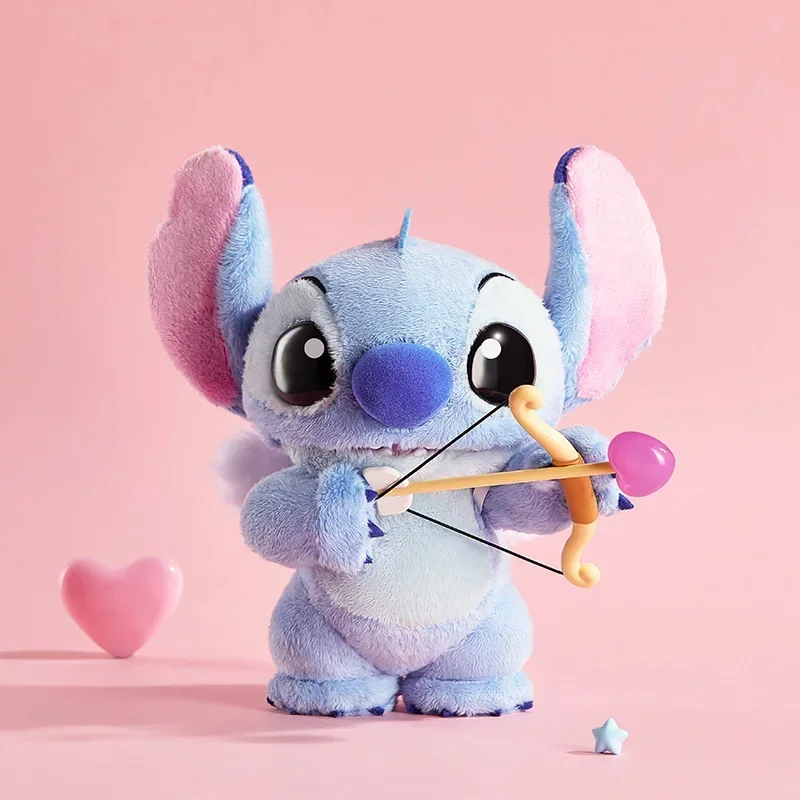 

Miniso Disney Stitch Secret Action Theme Decor Cute Cartoon Figure Model Toy Doll Birthday Valentine's Day Gift Collection Toy