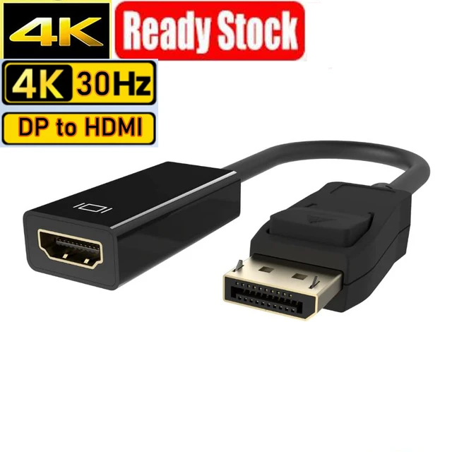 Displayport zu HDMI 4K kabel Displayport HDMI video adapter kabel DP ZUM  HDMI VGA DP DVI adapter konverter fo HP DELL Lenovo Asus _ - AliExpress  Mobile