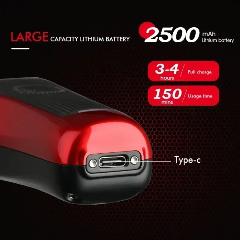 WMARK NG-X1 남성용 전문 헤어 클리퍼, 마이크로칩 마그네틱 모터 10000RPM 9V 모터(충전 스탠드 포함), 무선 커터