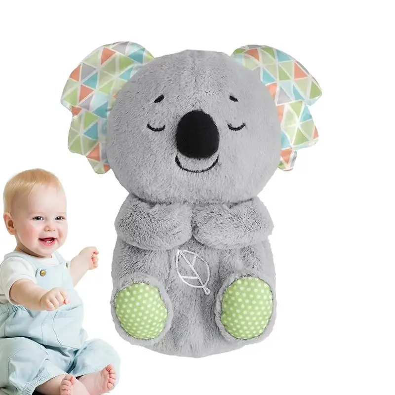 

Kid Sound Machine Soothe Snuggle Koala Plush Kids Toy Sound Machine Kids Toy With Music Lights Rhythmic Breathing Motion Heart