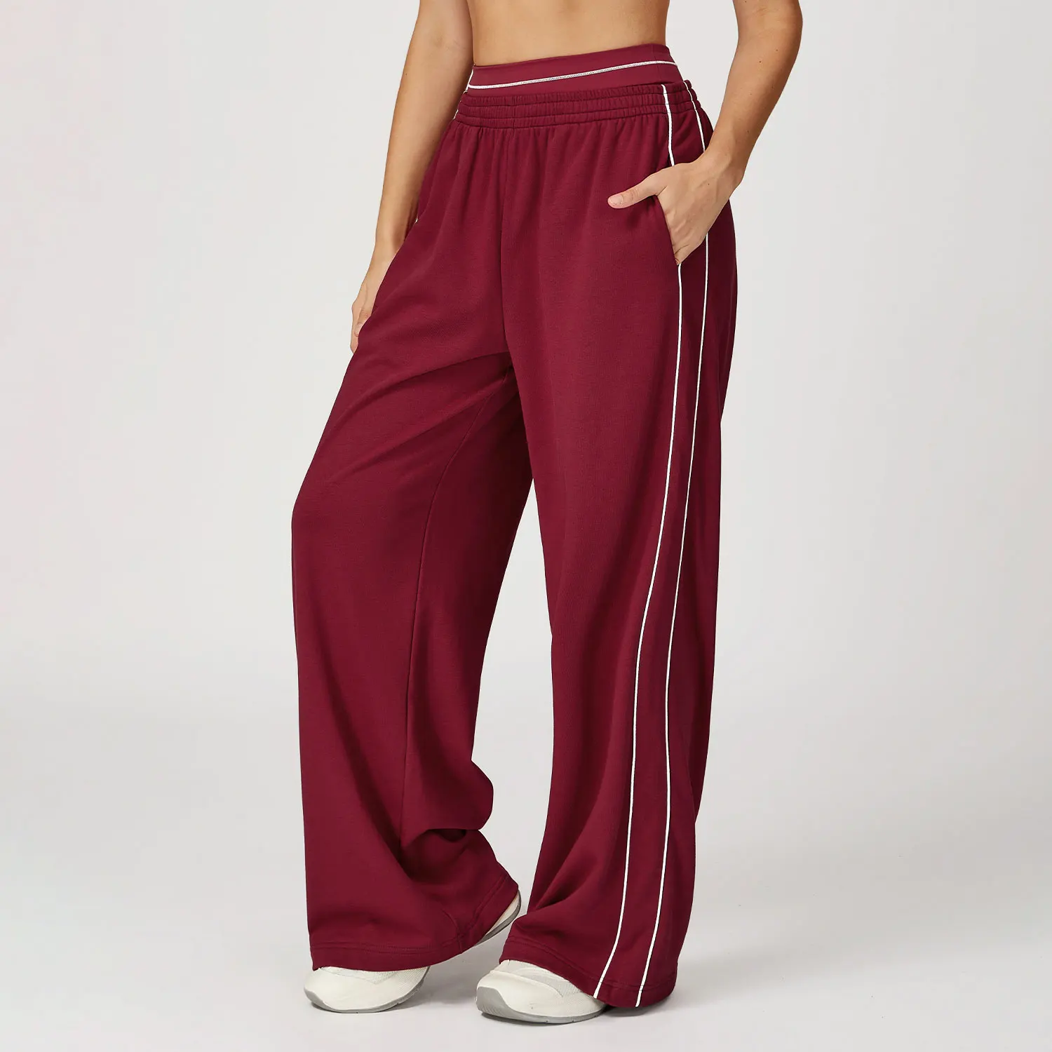 Pantalon Jogger Large Femme avec Poches