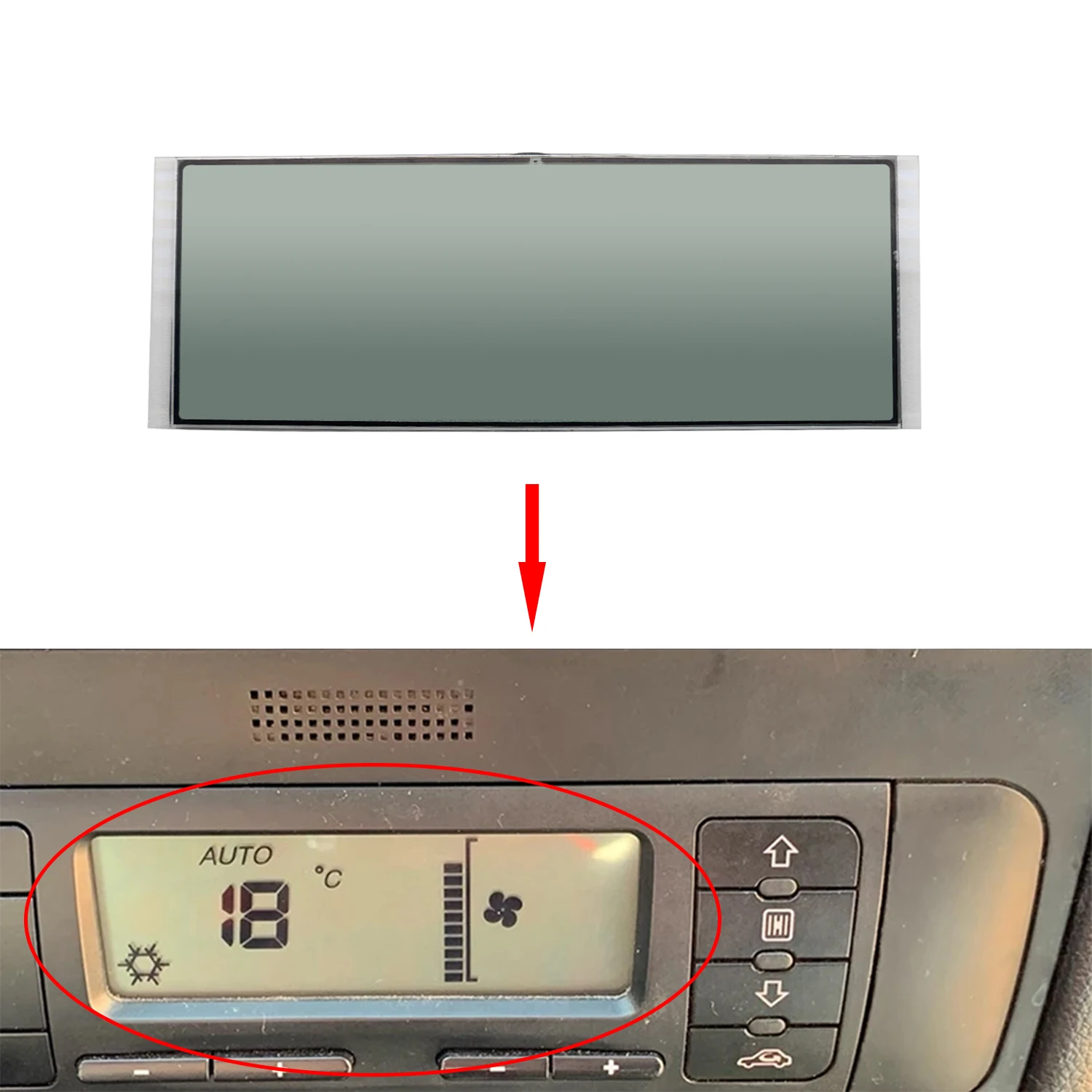 자동 대시보드 LCD 스크린, 좌석 레온 좌석 톨레도 ACC 유닛 디스플레이, 기후 제어 모니터, 픽셀 수리