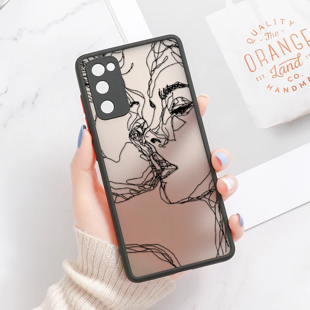 Cases For Samsung S21 Funda Samsung Galaxy A52 A52s 5G S22 Ultra S21 FE S20 FE A53 A12 A32 A51 S10 Plus Hard Matte Covers Coques UB58