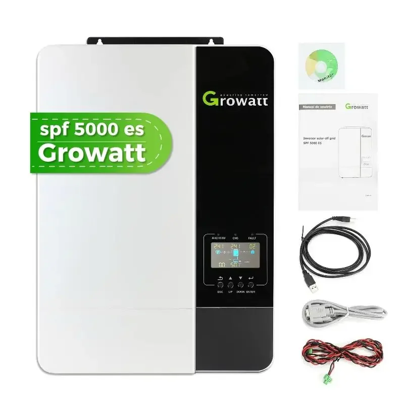 Growatt 5Kw 3.5Kw Inverter Onda Sinusoidale Fotovoltaico Plug And Play Offgrid Inverter Dual Mppt Con Funzione Parallela