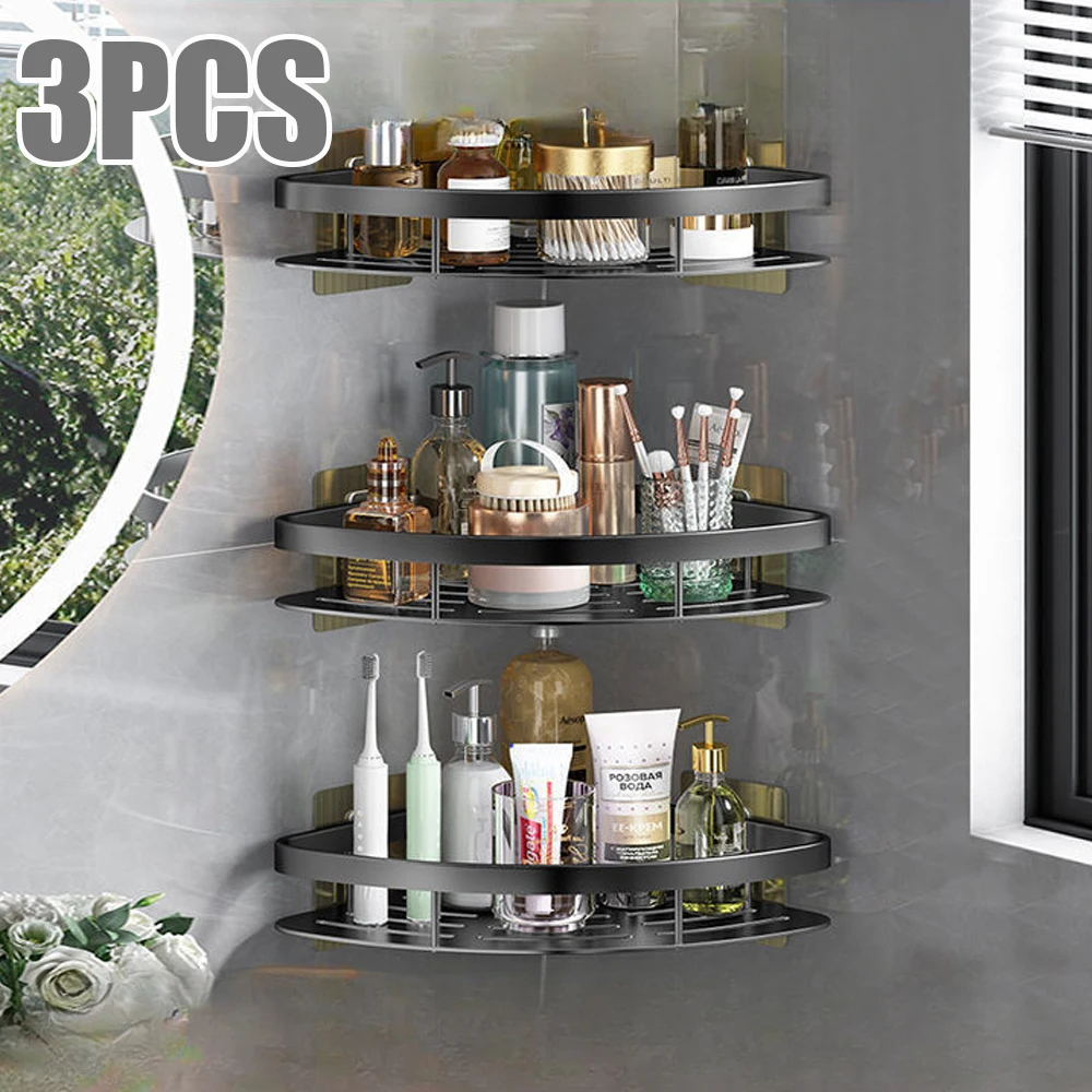 Bathroom Shelf Rack No-punch Sink Toilet Makeup Storage
