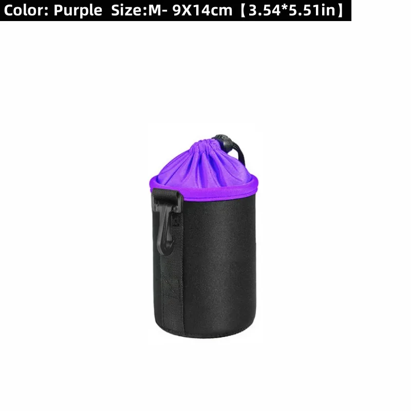 Waterproof Camera Lens Pouch Bag – Soft Drawstring Protector Case