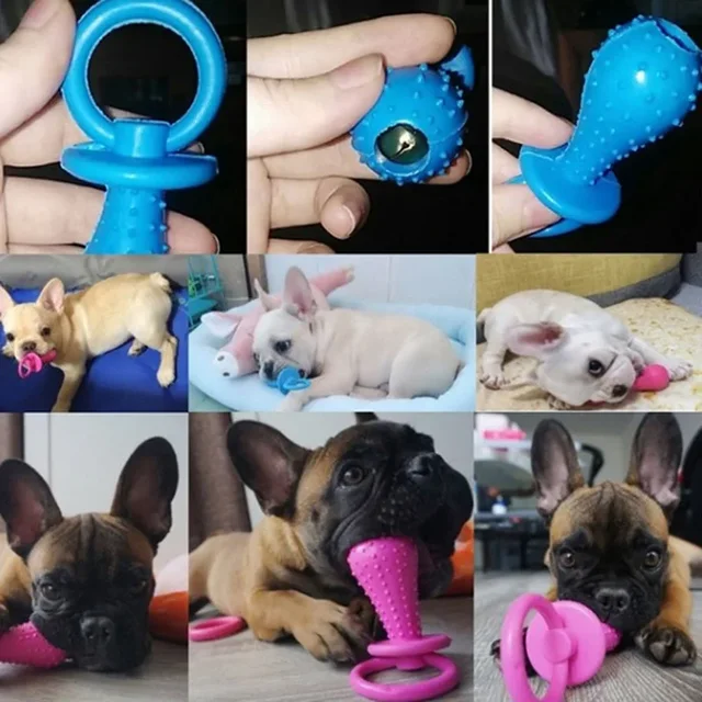 1PCS Pet Toys for Small Dogs Rubber Resistance To Bite Dog Toy Teeth Cleaning Chew Training Toys Pet Supplies Puppy Dogs Cats 3