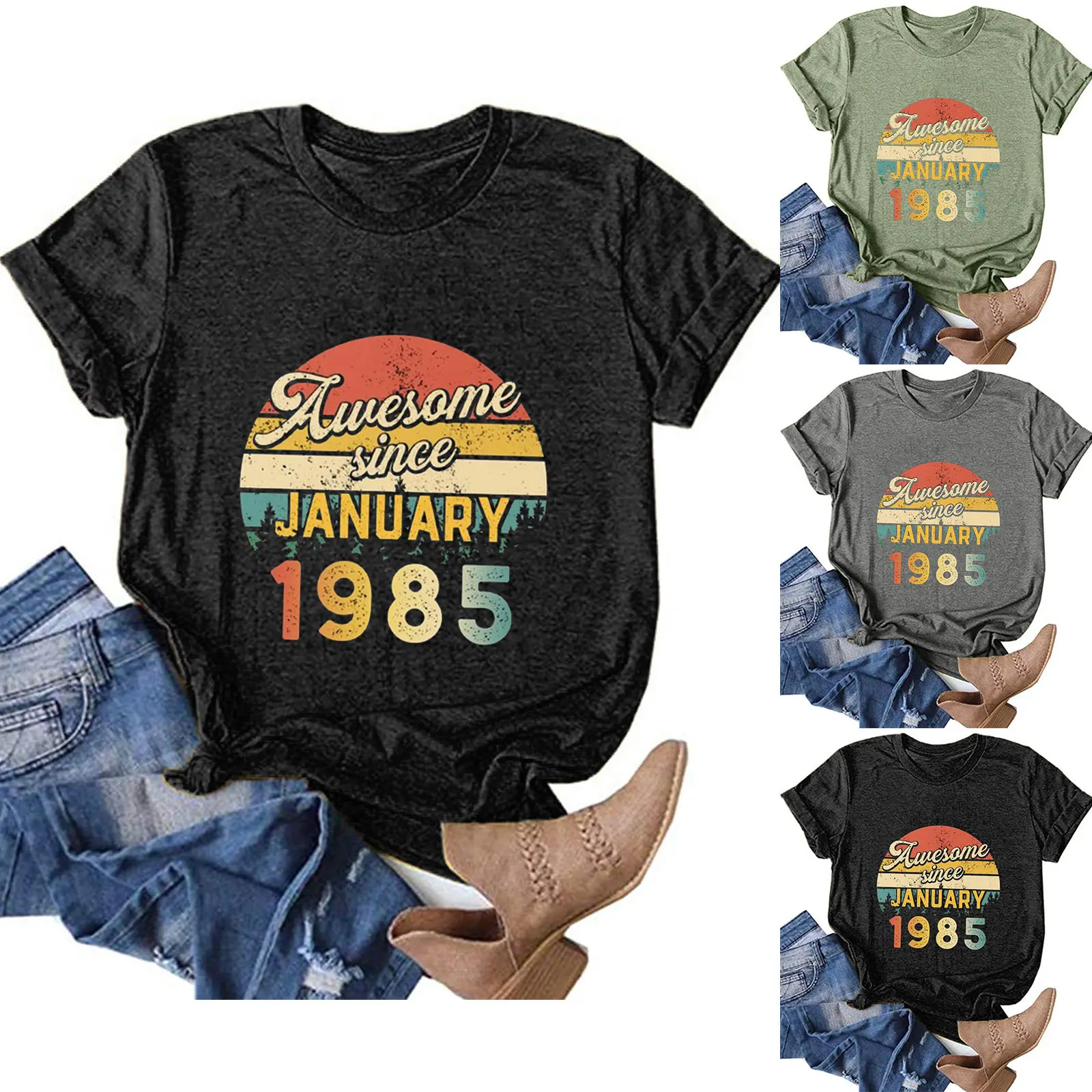 

Женские топы, повседневные свободные футболки, модные с цветочным принтом, с короткими рукавами, женские топы с коротким рукавом, свободные, подходят под рубашки для женщин