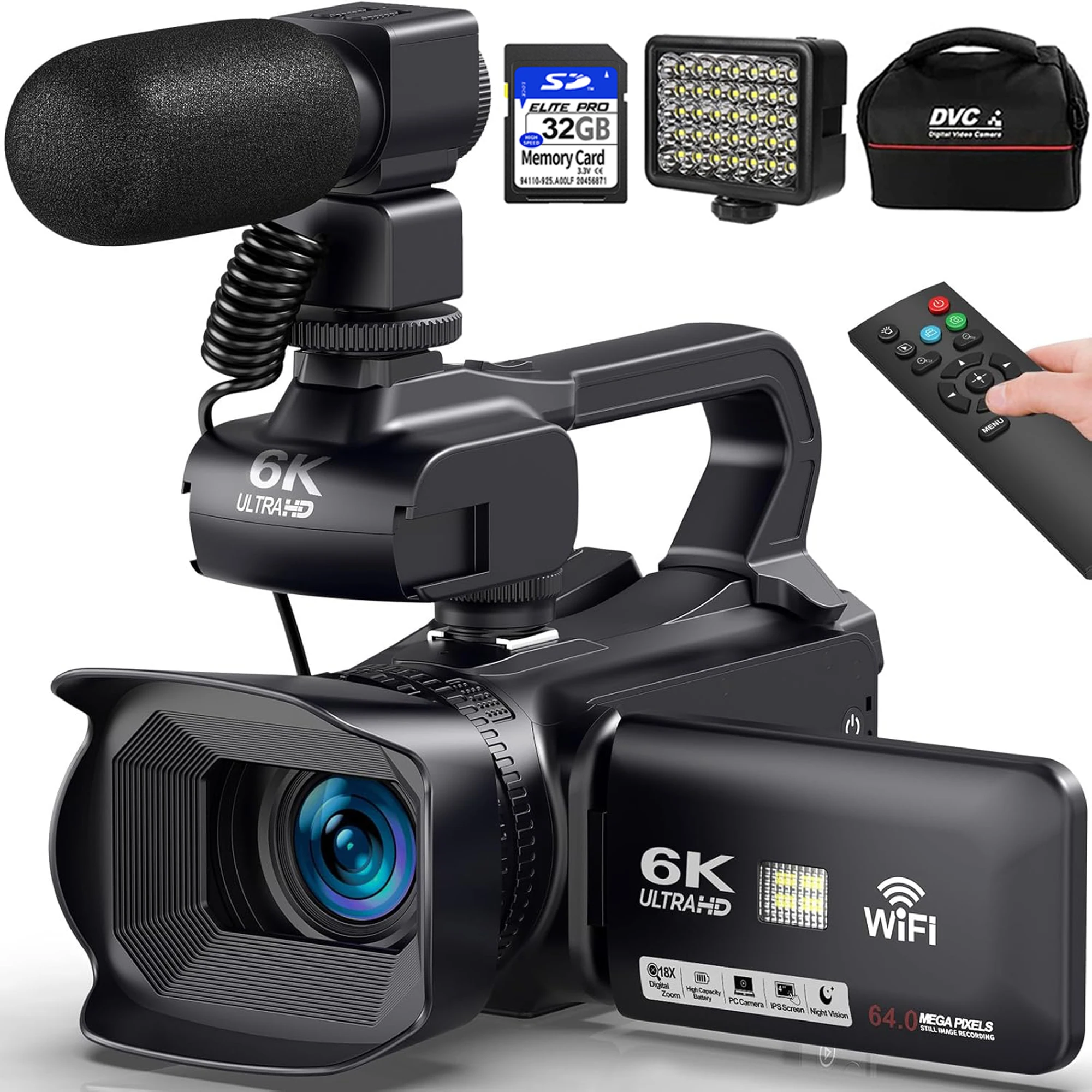 ビデオカメラ4KYouTubeカメラvlogカメラUltraHD Amazon | DINGETU 4K ビデオカメラ カムコーダー ウルトラ44MP
