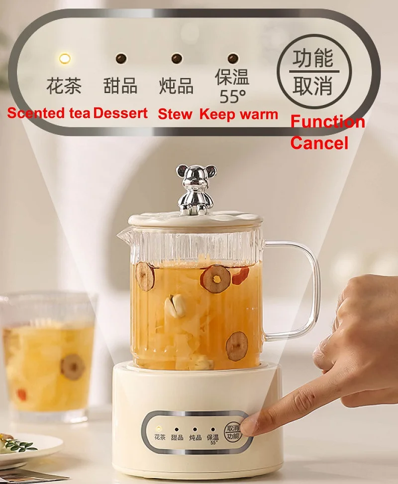 Health Pot Automatic Glass Multifunctional Tea Cooker Electric Kettle Small  Scented Teapot Cup Warmer Tea Maker Cup Heater - AliExpress