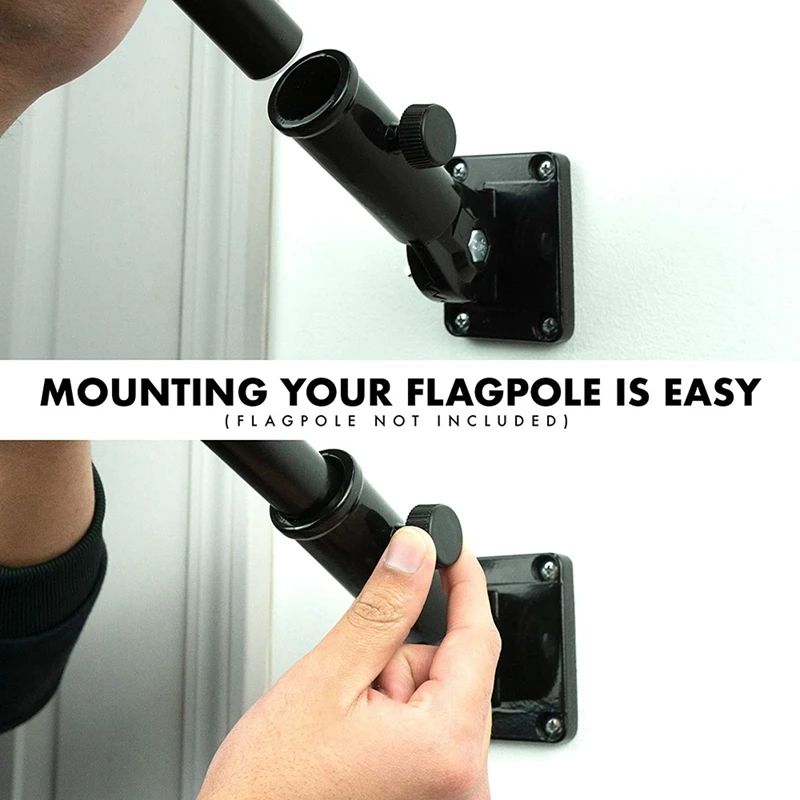 Flag Pole Holder Mounting Bracket Adjustable Flagpole Rod Hitch Bracket Multi-Position Flag Pole Mounting