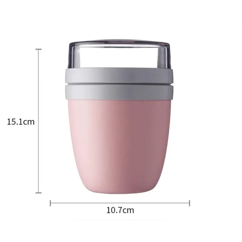 Creative Yogurt Cup Portable Lunch Cup Outdoors Travel Breakfast Cup Jar Yogurt Nut Keep Fresh Box 6