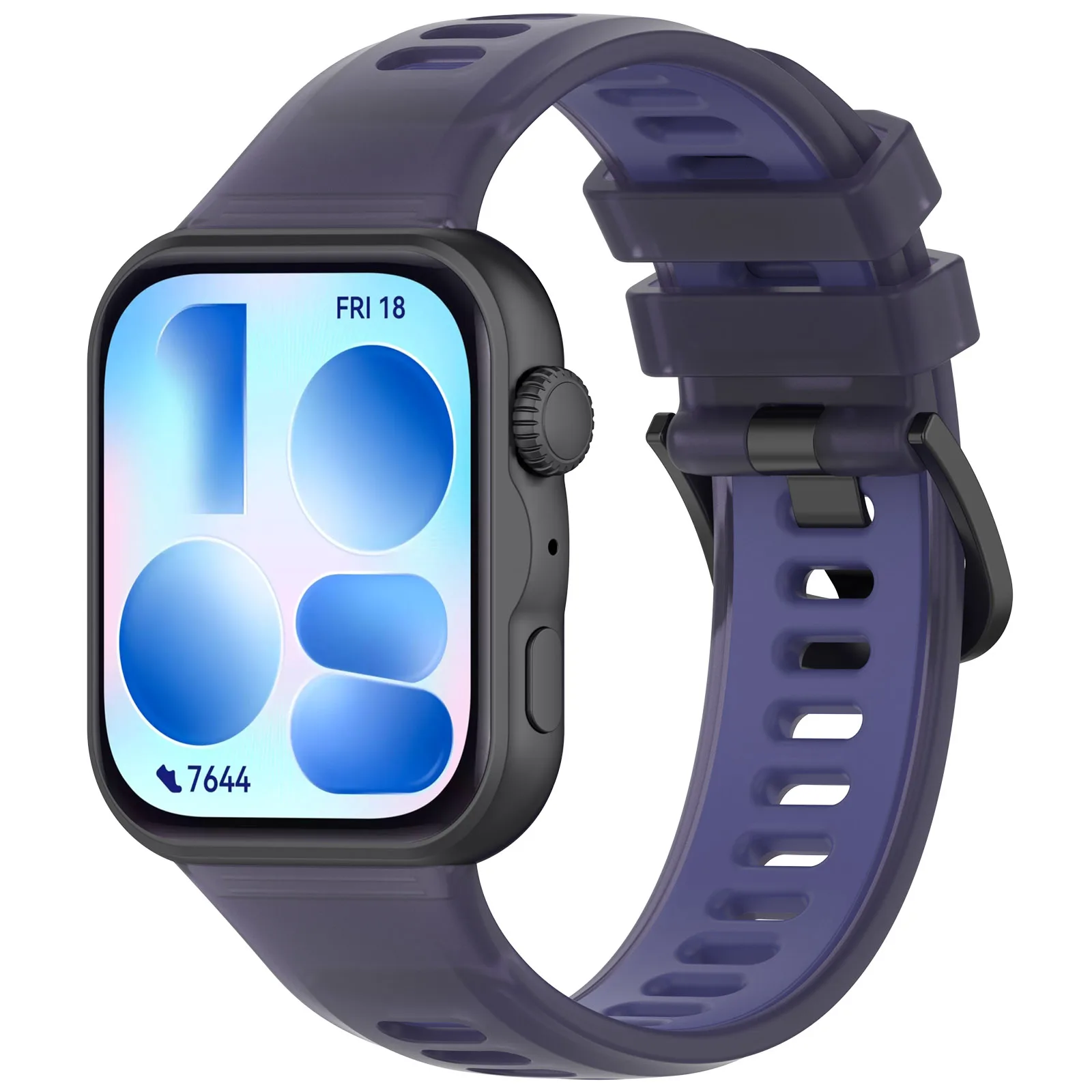Breathable Two-Color Sport Silicone Bracelet Strap