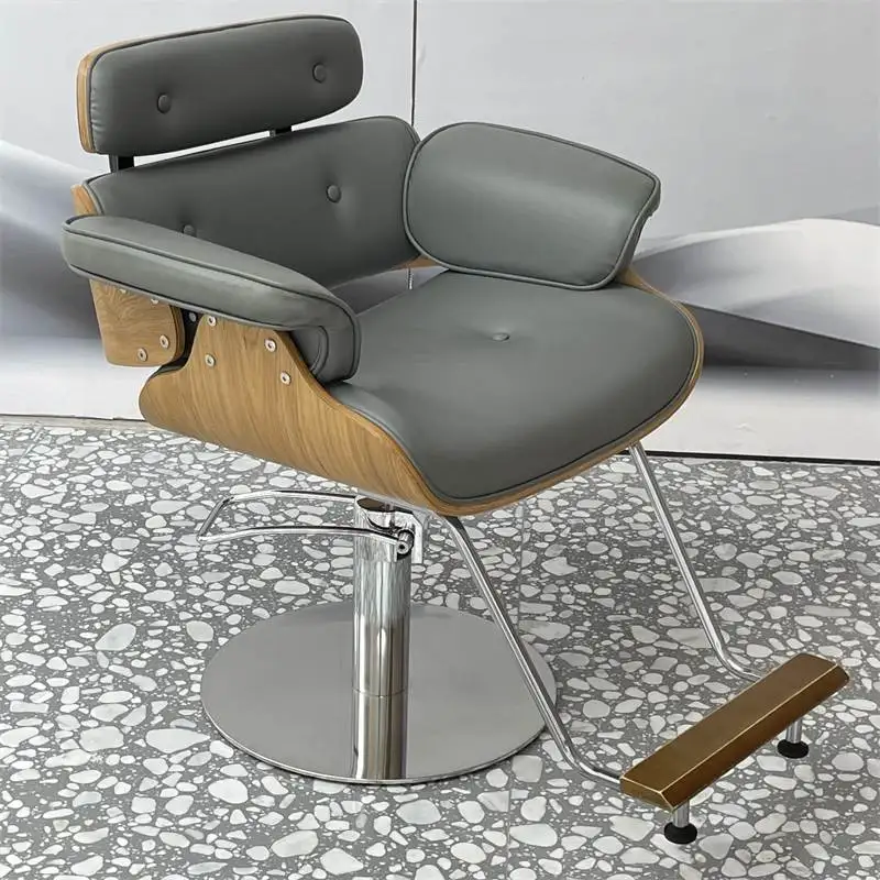 Ergonomic Barber Chair Salon Reclining Gold Professional Make Up Chair Swivel Sillones De Barberia Profesional Furniture корректор для лица eveline art professional make up тон 08 light beige 2 в 1 светоотражающий с кисточкой