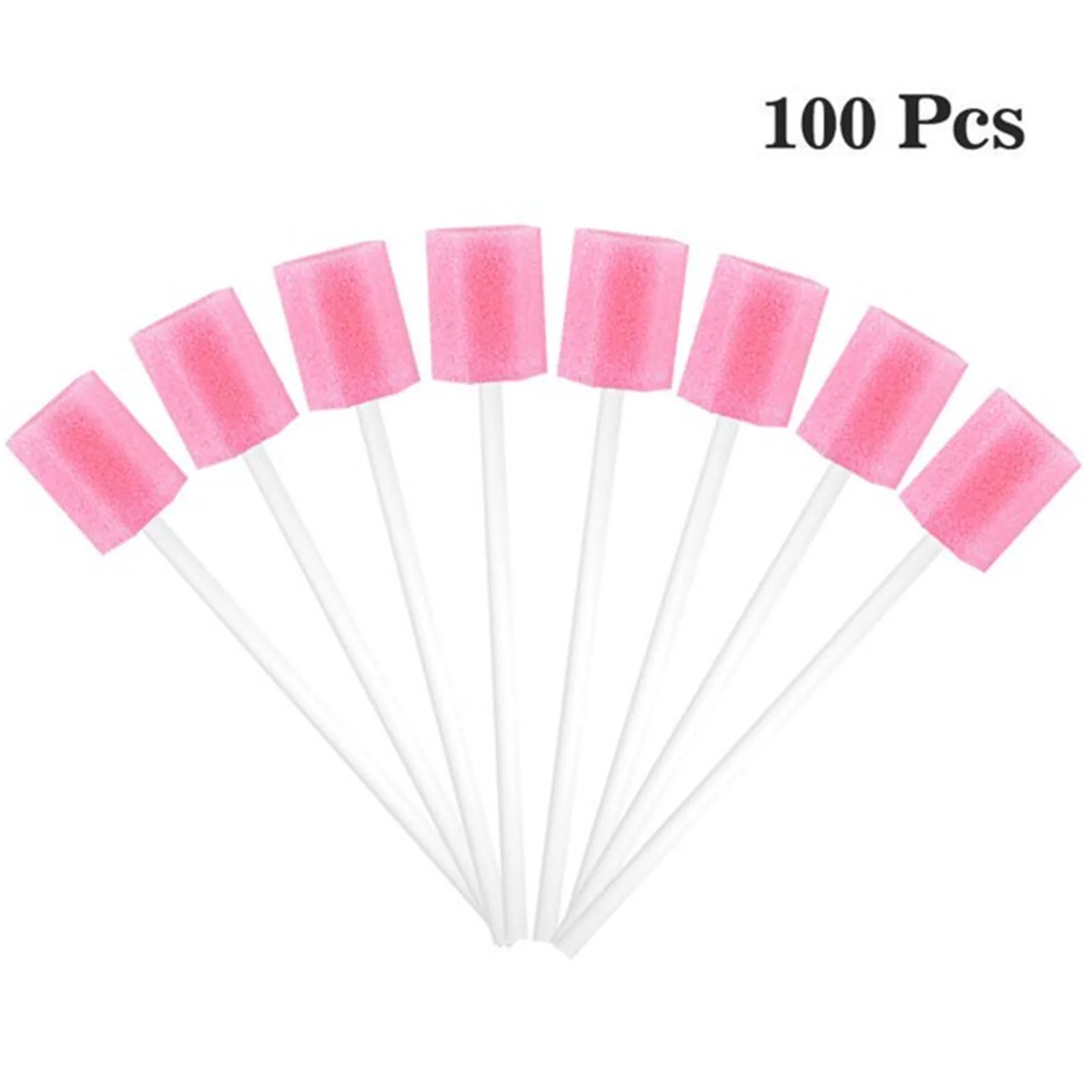 100pcs Cleaning Mouth Swabs Foam Sputum Sponge Stick For Oral Medical Use Oral Care Disposable Care Sponge Swab Tooth cotton swabs disposable cotton swabs disposable sponge stick disposable applicators brush