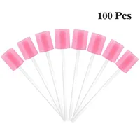 100pcs Cleaning Mouth Swabs Foam Sputum Sponge Stick For Oral Medical Use Oral Care Disposable Oral Care Sponge Swab Tooth 1
