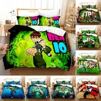 3D Cartoon Ben10 Duvet Cover with Pillow Cover Bedding Set  Single Double Twin Full Queen King Size Bed Set for Bedroom Decor 1