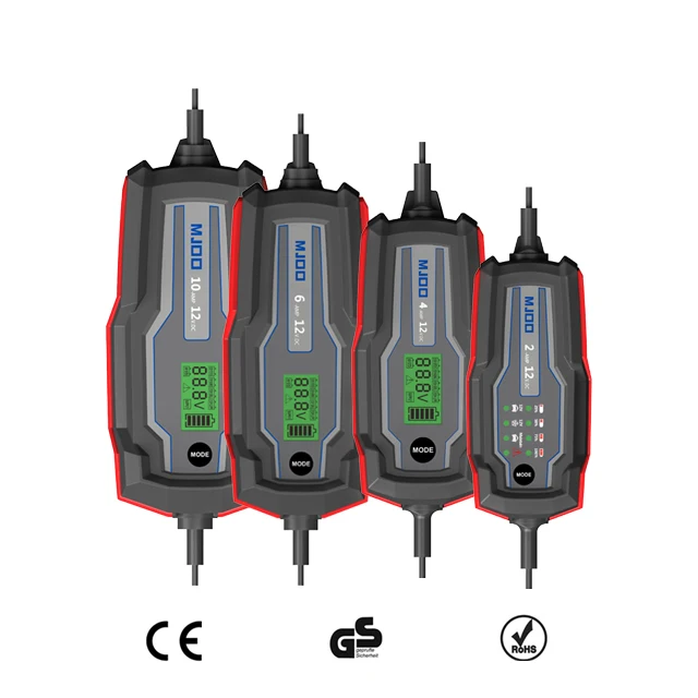 10A Portable Automatic Car Battery Charger With LCD Display