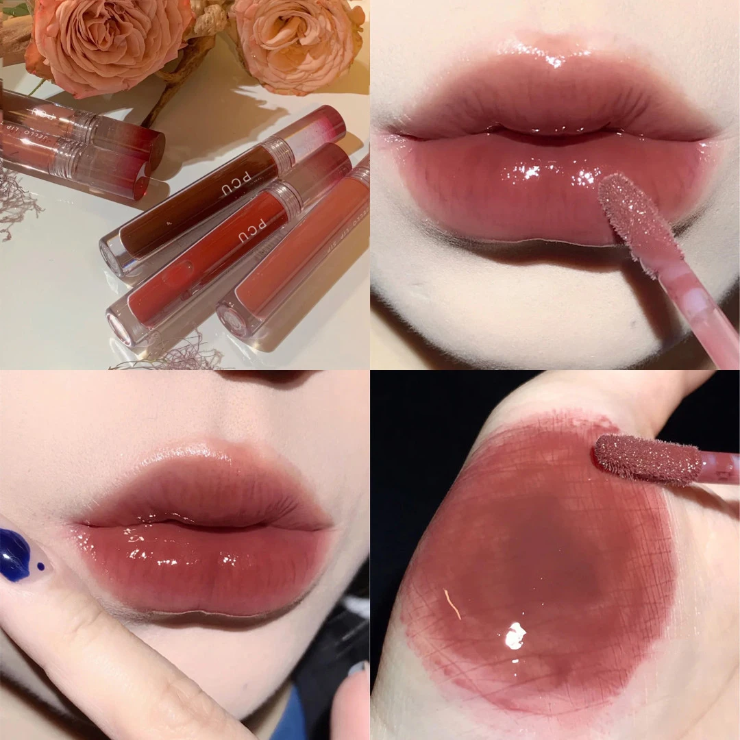 Lip Makeup Lip Glaze Lip Tint Lip Gloss Lip Lacquer Lip Stain 6 Color Tea Mirror Dyeing Moisturizer Liquid Lipstick Waterproof Long Lasting