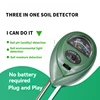 Three-in-one Round Head Soil Meter Detector Ph Meter Ph Meter Humidity Luminosity Measurement Tester Soil Gardening 5