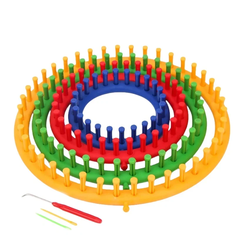 Rectangle Round Knitting Loom Weaving Scarf Sweater Hat Shawl Stitching Knitting Machine DIY Handmade Craft Braiding Tool