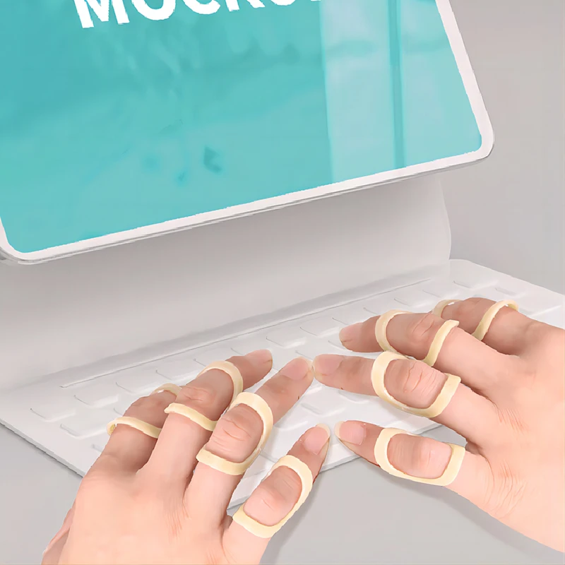 2PCS Finger Splint Fixed Ring Adjustable Broken Finger Joint Stabilizer Splint Bracket Protector Straightening Arthritis