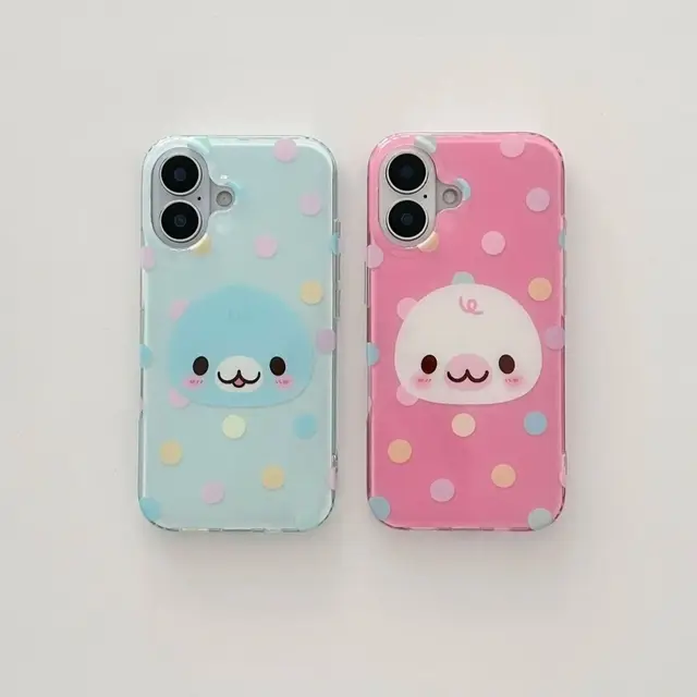 Korean ins cartoon pink melody dot Case iPhone