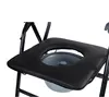 Hospital folding commode potty chair adult for elderly or basin for bathing seat 2