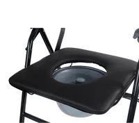 Hospital folding commode potty chair adult for elderly or basin for bathing seat 2